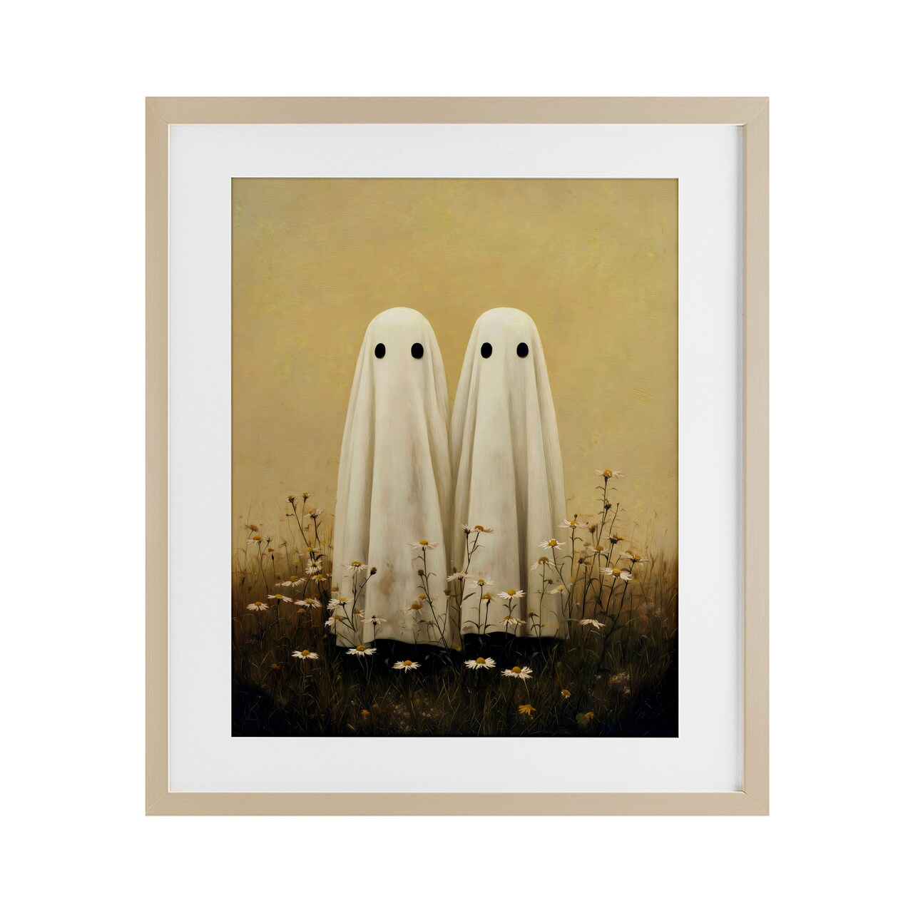 Stupell Industries Daisy Ghost Couple Framed Print Under Glass, design by Arlington Prints